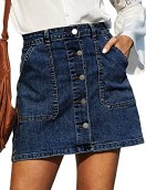 Custom size Summer style Blue Denim Skirt