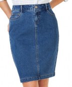 Custom size Classic Blue Denim Skirt